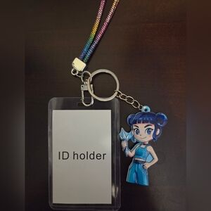 K Pop Demon Hunters Zoey Keychain and ID Badge/Card Holder